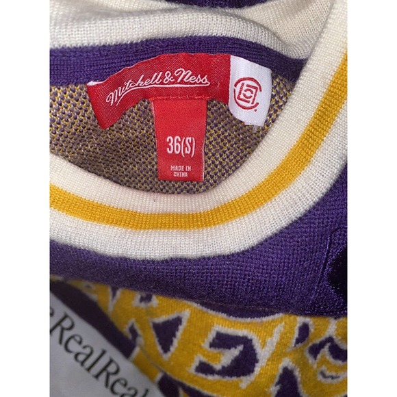 Clot x Mitchell & Ness 96/97 Knit Kobe Bryant Lakers Throwback Jersey Size Small - Picture 7 of 7